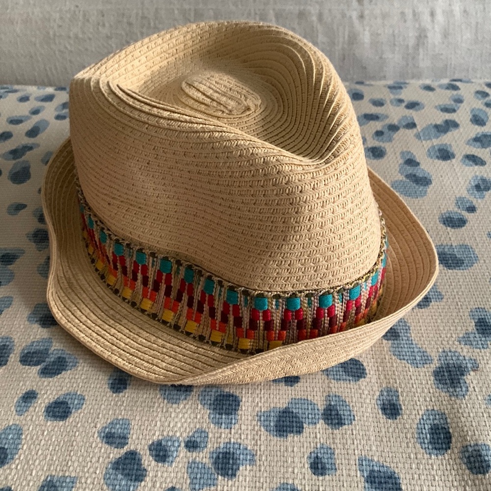 Fedora with colorful trim